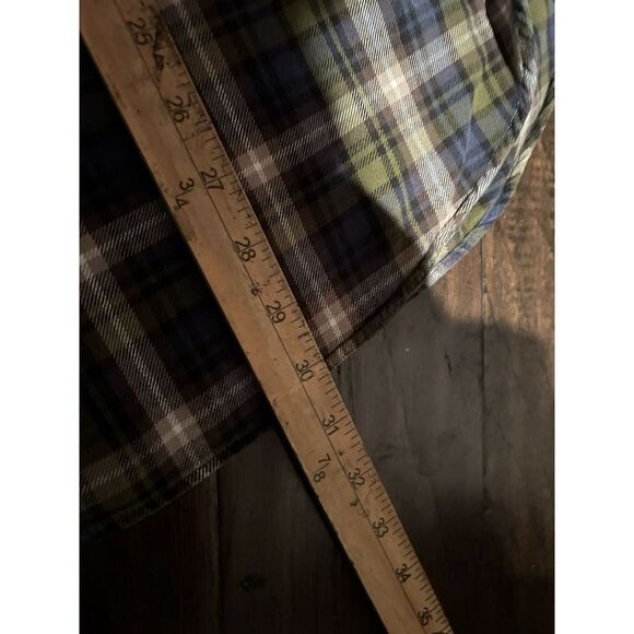 Pendleton Burnside Shirt Mens XXL Blue Green Button Up Flannel Plaid - Picture 5 of 7